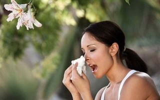Признаки аллергии у взрослых на цветение