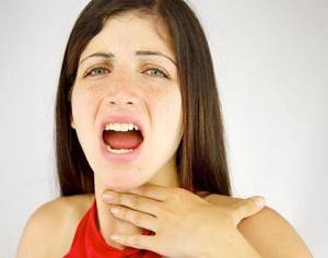 Аллергия в горле симптомы